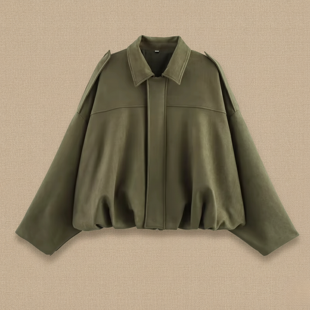 Cresvale - Women's Suede Bomber Jacket