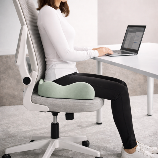 Orthopedic Memory Foam Seat Cushion for Back & Tailbone Support